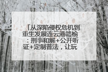 从深陷侵权危机到重生发展连云港赣榆：刑事和解+公开听证+定制普法，让玩具公司回到正轨